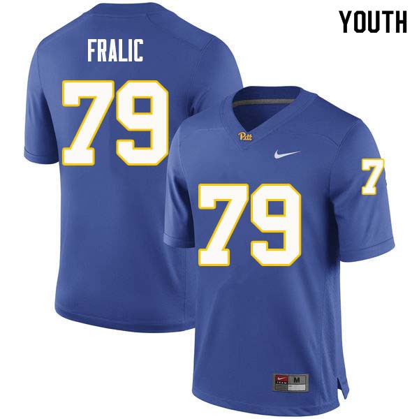 Youth #79 Bill Fralic Pittsburgh Panthers College Football Jerseys Sale-Royal